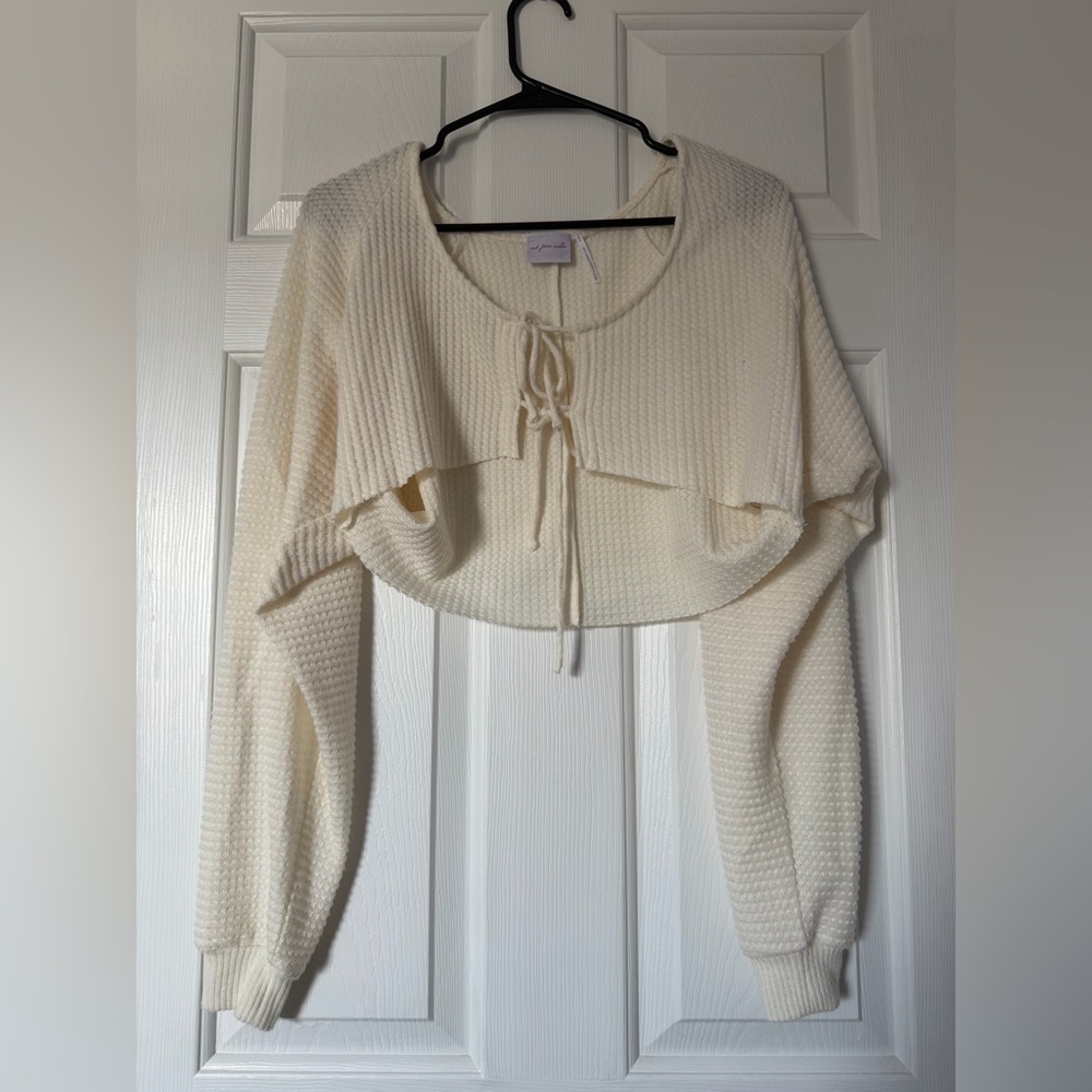 Urban Outfitters Out From Under Raye Cozy Front-Tie Top